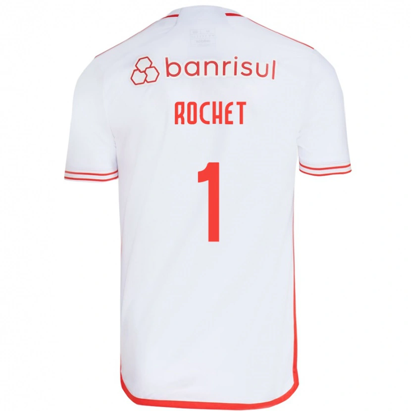 Danxen Kinder Sergio Rochet #1 Weiß Rot Auswärtstrikot Trikot 2025/26 T-Shirt