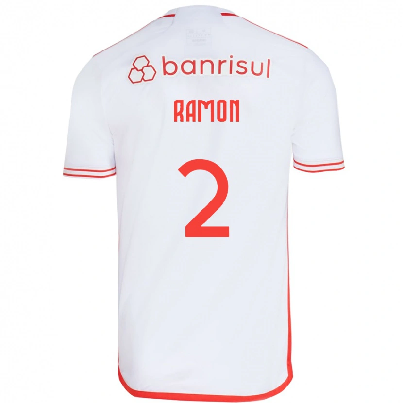 Danxen Kinder Ramon #2 Weiß Rot Auswärtstrikot Trikot 2025/26 T-Shirt