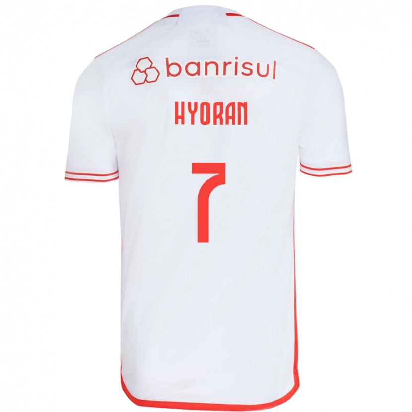 Danxen Kinder Hyoran #7 Weiß Rot Auswärtstrikot Trikot 2025/26 T-Shirt
