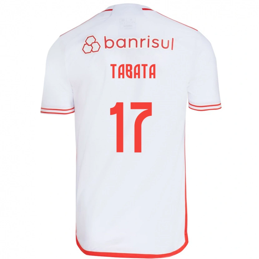 Danxen Kinder Bruno Tabata #17 Weiß Rot Auswärtstrikot Trikot 2025/26 T-Shirt