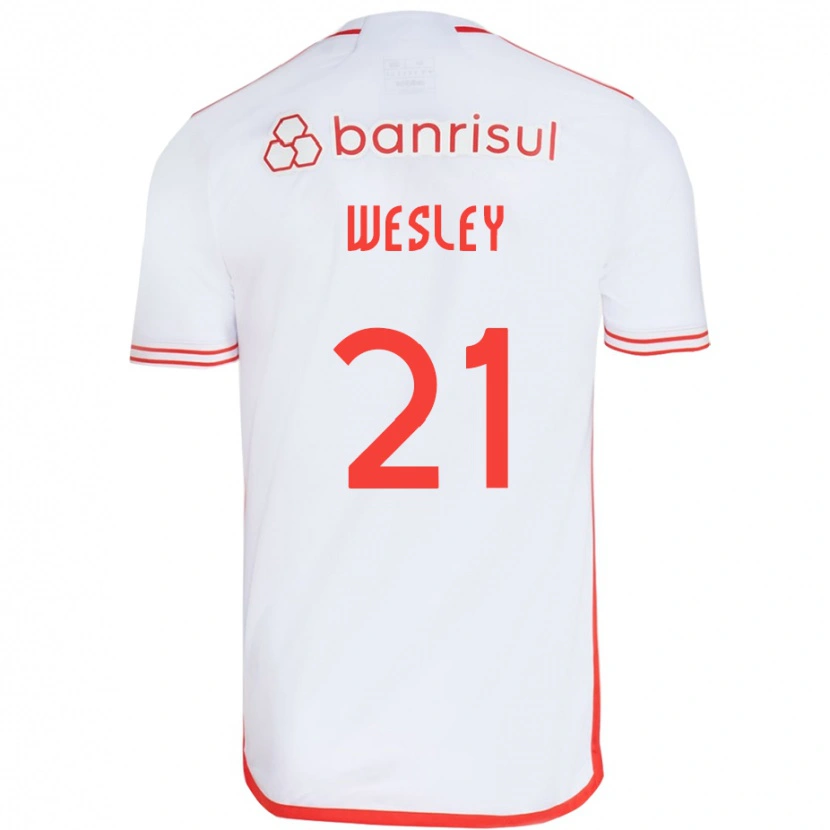 Danxen Kinder Wesley #21 Weiß Rot Auswärtstrikot Trikot 2025/26 T-Shirt