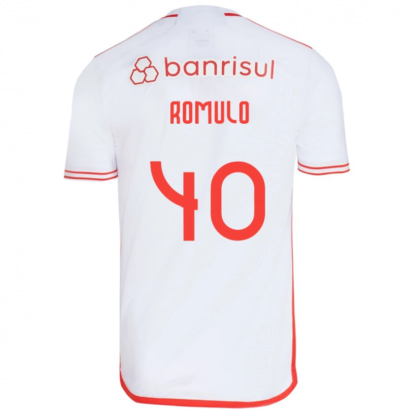 Danxen Kinder Rômulo #40 Weiß Rot Auswärtstrikot Trikot 2025/26 T-Shirt