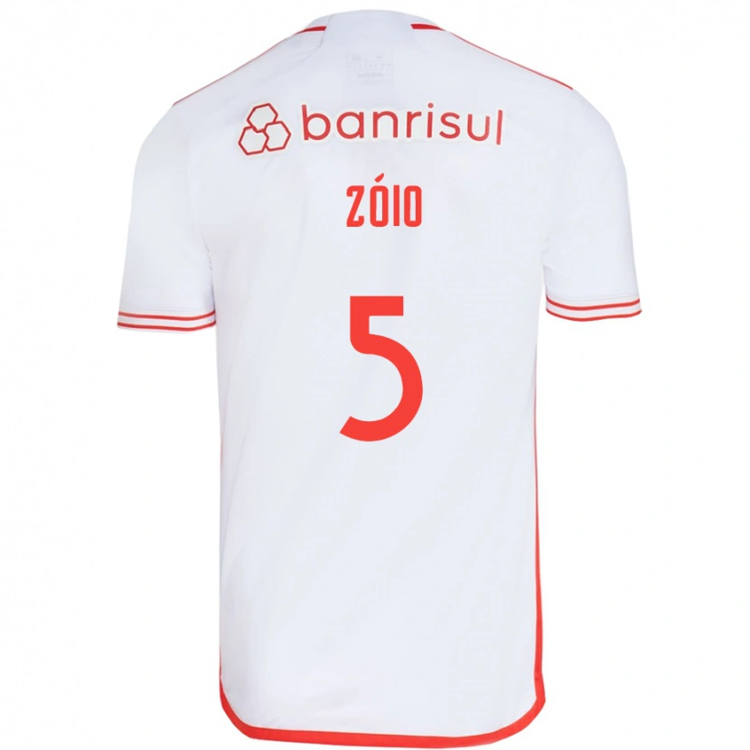 Danxen Kinder Zóio #5 Weiß Rot Auswärtstrikot Trikot 2025/26 T-Shirt