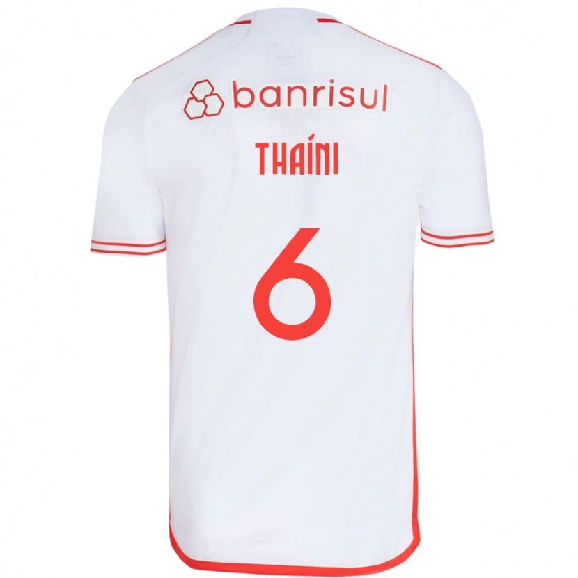 Danxen Kinder Thaíni #6 Weiß Rot Auswärtstrikot Trikot 2025/26 T-Shirt