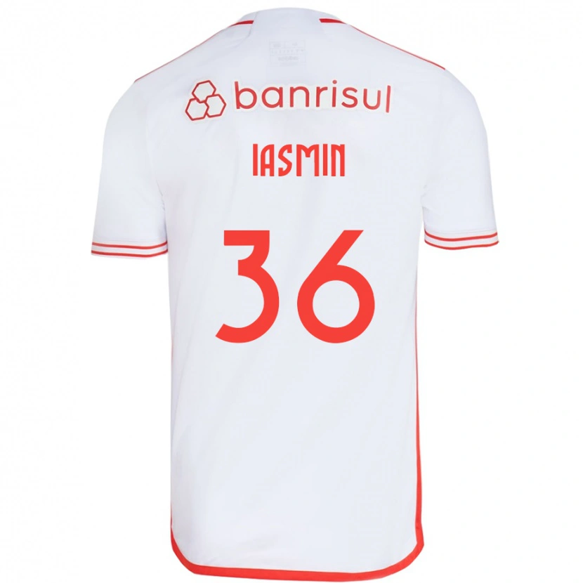 Danxen Kinder Iasmin #36 Weiß Rot Auswärtstrikot Trikot 2025/26 T-Shirt