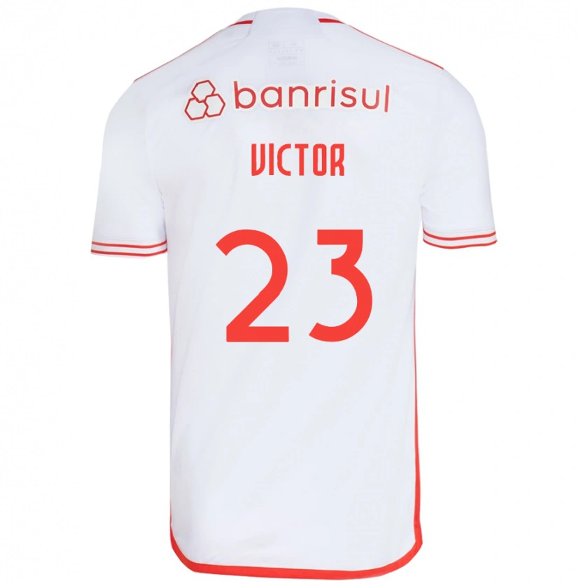 Danxen Kinder Paulo Victor #23 Weiß Rot Auswärtstrikot Trikot 2025/26 T-Shirt