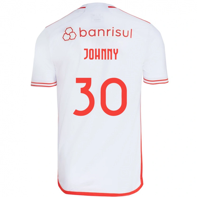 Danxen Kinder Johnny #30 Weiß Rot Auswärtstrikot Trikot 2025/26 T-Shirt