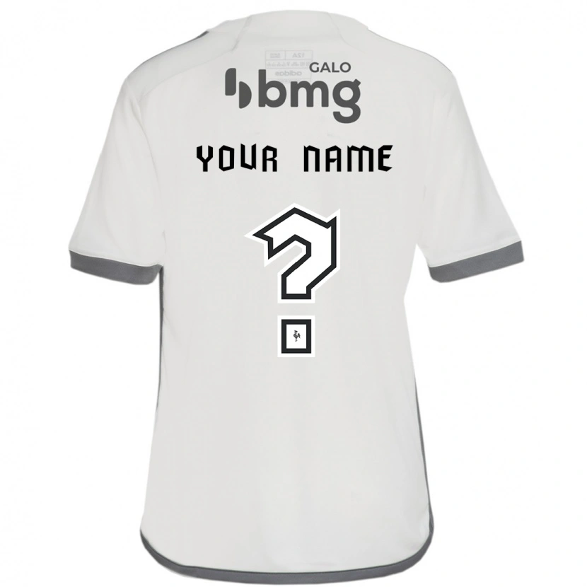 Danxen Kinder Ihren Namen #0 Off-White Auswärtstrikot Trikot 2025/26 T-Shirt