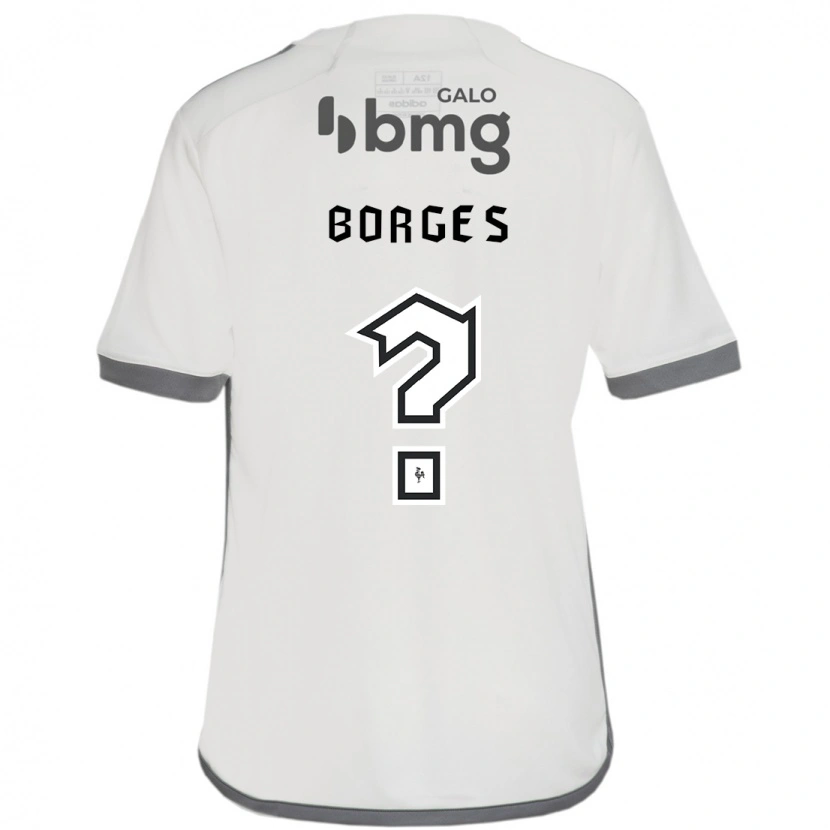 Danxen Kinder Leo Borges #0 Off-White Auswärtstrikot Trikot 2025/26 T-Shirt