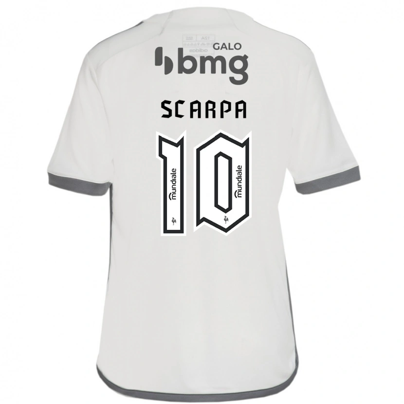 Danxen Kinder Gustavo Scarpa #10 Off-White Auswärtstrikot Trikot 2025/26 T-Shirt