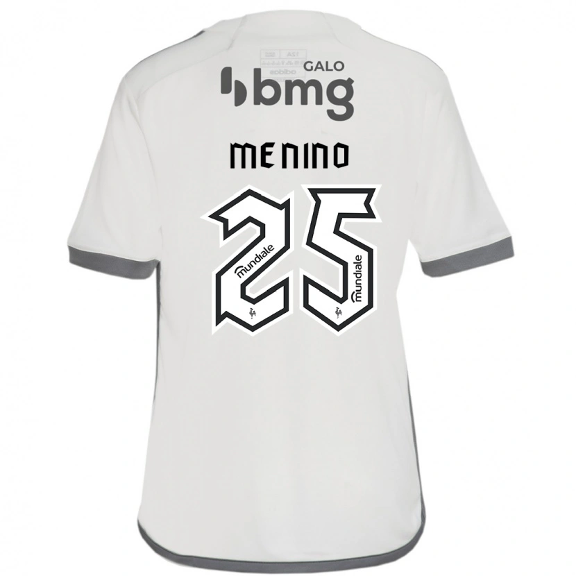 Danxen Kinder Gabriel Menino #25 Off-White Auswärtstrikot Trikot 2025/26 T-Shirt