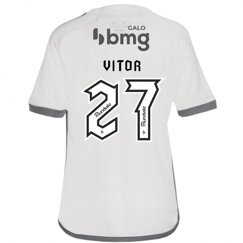 Danxen Kinder Paulo Vitor #27 Off-White Auswärtstrikot Trikot 2025/26 T-Shirt