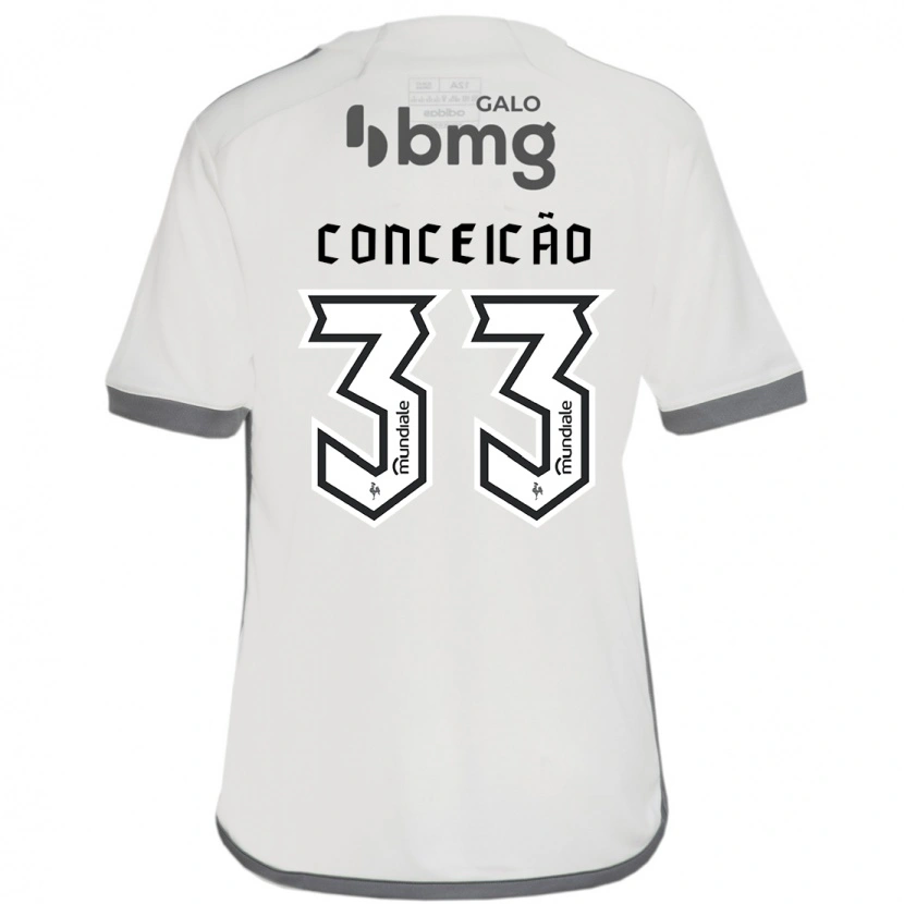 Danxen Kinder Robert Conceição #33 Off-White Auswärtstrikot Trikot 2025/26 T-Shirt