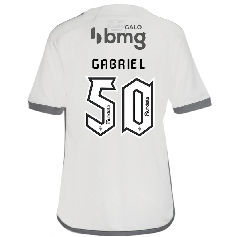 Danxen Kinder Vitor Gabriel #50 Off-White Auswärtstrikot Trikot 2025/26 T-Shirt