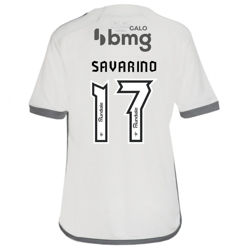Danxen Kinder Jefferson Savarino #17 Off-White Auswärtstrikot Trikot 2025/26 T-Shirt