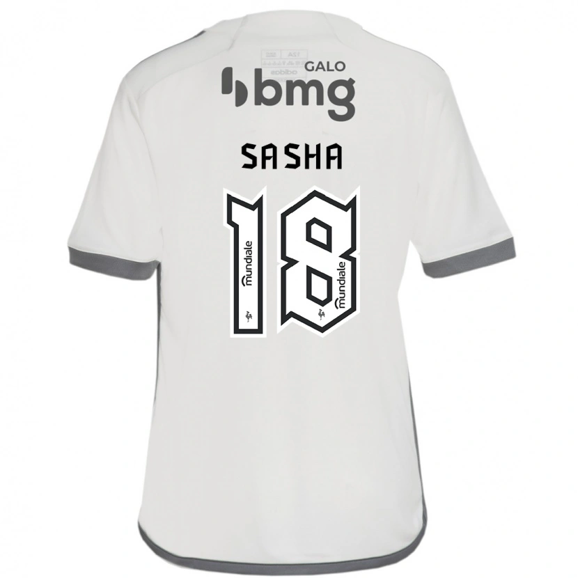 Danxen Kinder Eduardo Sasha #18 Off-White Auswärtstrikot Trikot 2025/26 T-Shirt