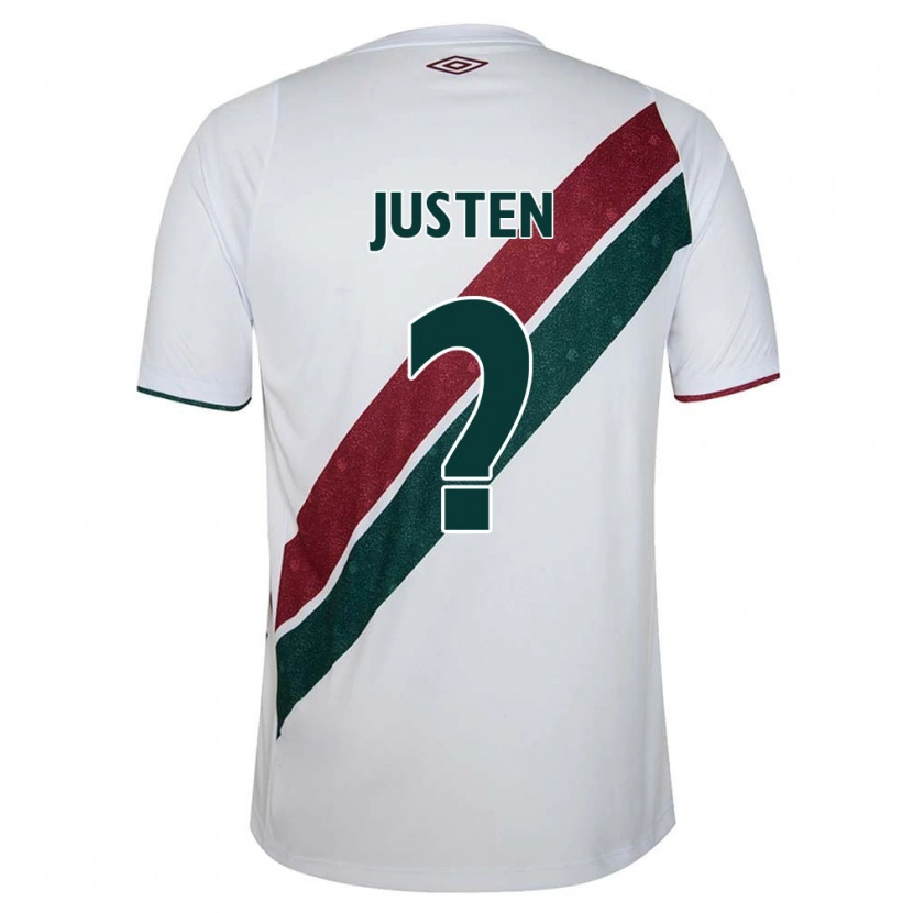 Danxen Kinder Justen #0 Weiß Grün Kastanienbraun Auswärtstrikot Trikot 2025/26 T-Shirt
