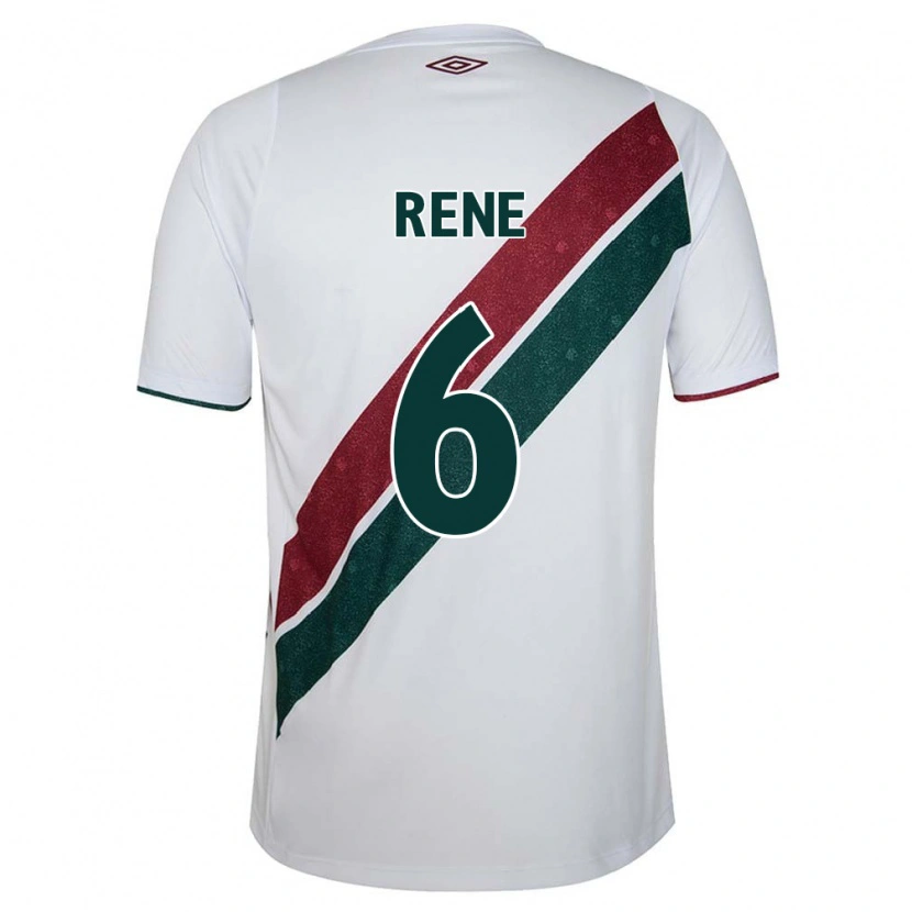 Danxen Kinder Renê #6 Weiß Grün Kastanienbraun Auswärtstrikot Trikot 2025/26 T-Shirt
