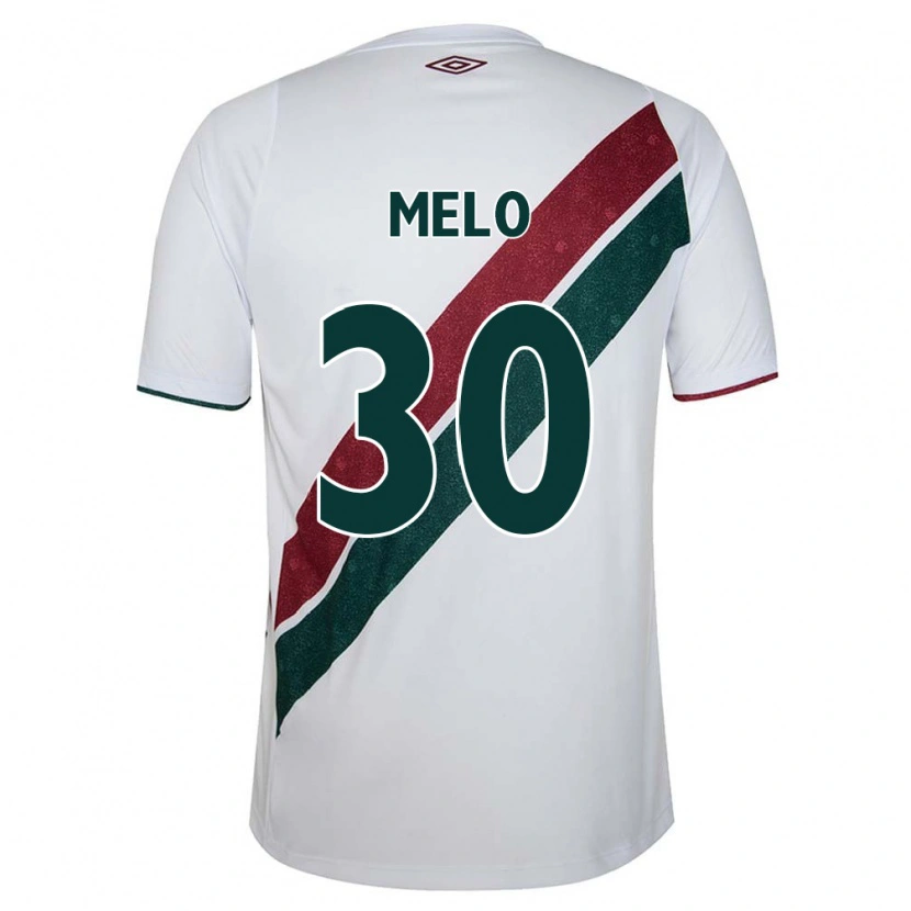 Danxen Kinder Felipe Melo #30 Weiß Grün Kastanienbraun Auswärtstrikot Trikot 2025/26 T-Shirt