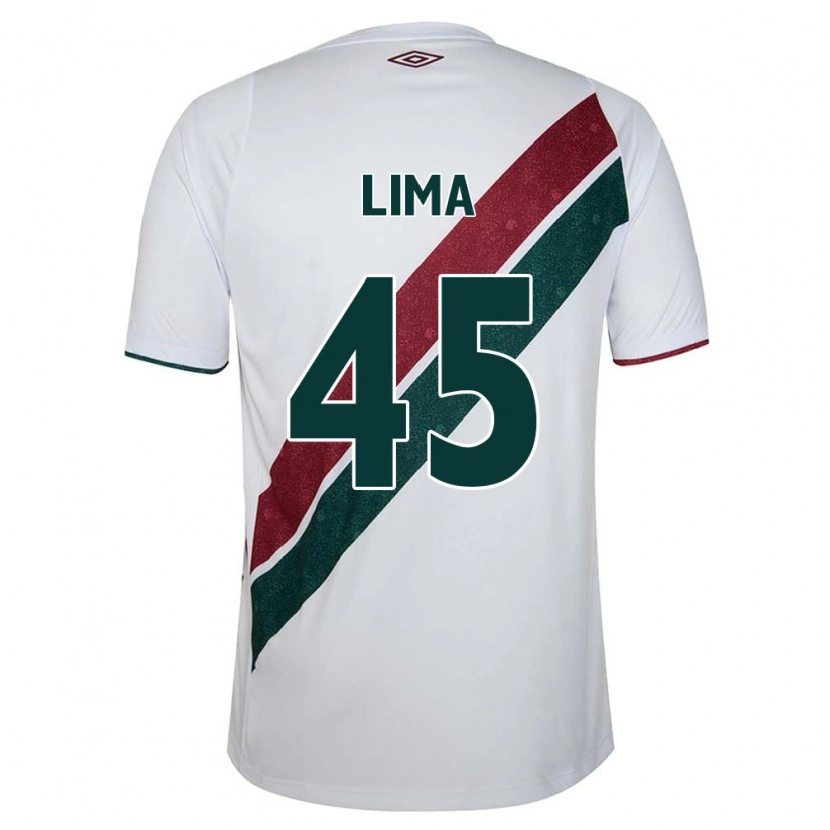 Danxen Kinder Lima #45 Weiß Grün Kastanienbraun Auswärtstrikot Trikot 2025/26 T-Shirt