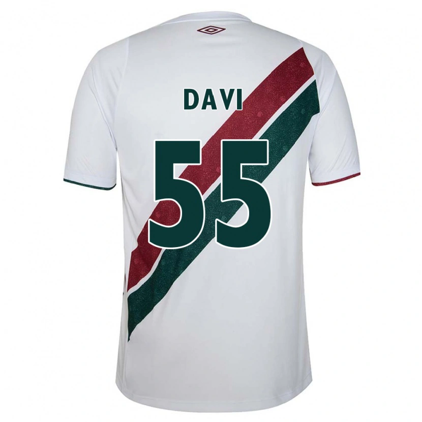 Danxen Kinder Wallace Davi #55 Weiß Grün Kastanienbraun Auswärtstrikot Trikot 2025/26 T-Shirt