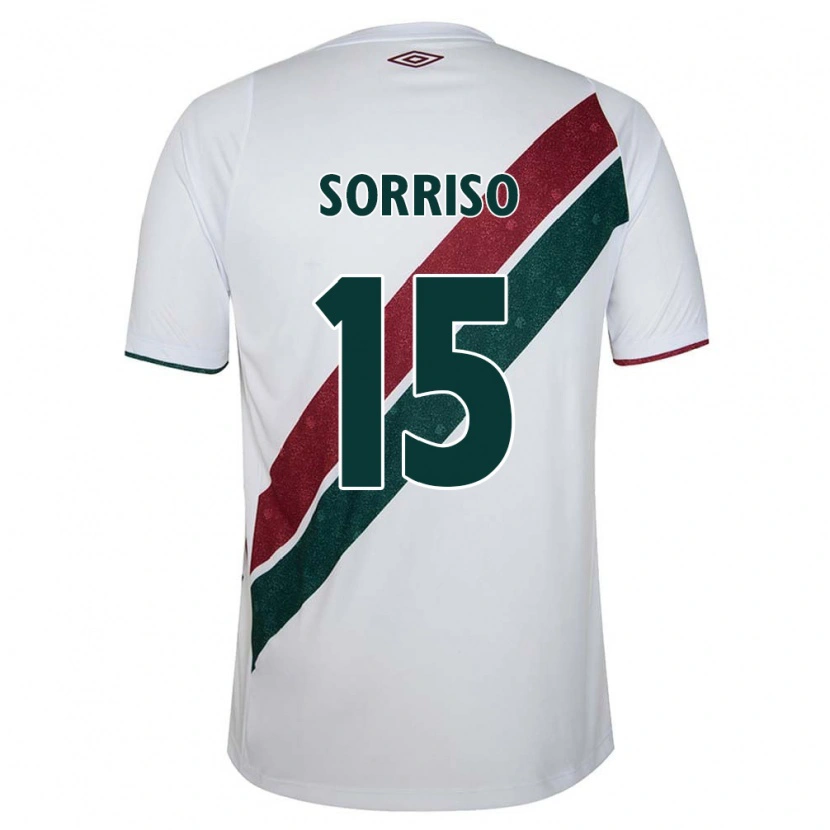Danxen Kinder Débora Sorriso #15 Weiß Grün Kastanienbraun Auswärtstrikot Trikot 2025/26 T-Shirt