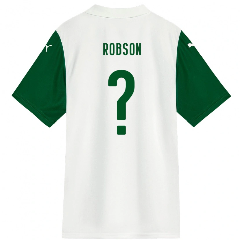 Danxen Kinder Robson #0 Weiß Grün Auswärtstrikot Trikot 2025/26 T-Shirt