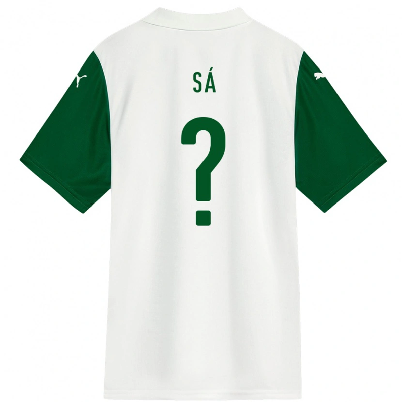 Danxen Kinder Luiz Sá #0 Weiß Grün Auswärtstrikot Trikot 2025/26 T-Shirt