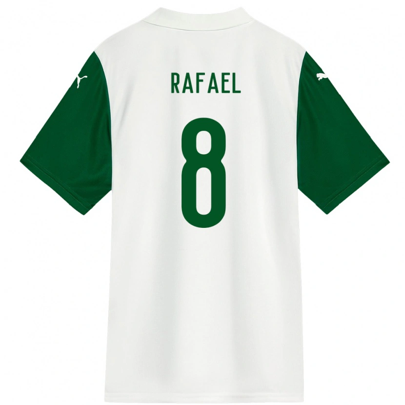 Danxen Kinder Zé Rafael #8 Weiß Grün Auswärtstrikot Trikot 2025/26 T-Shirt