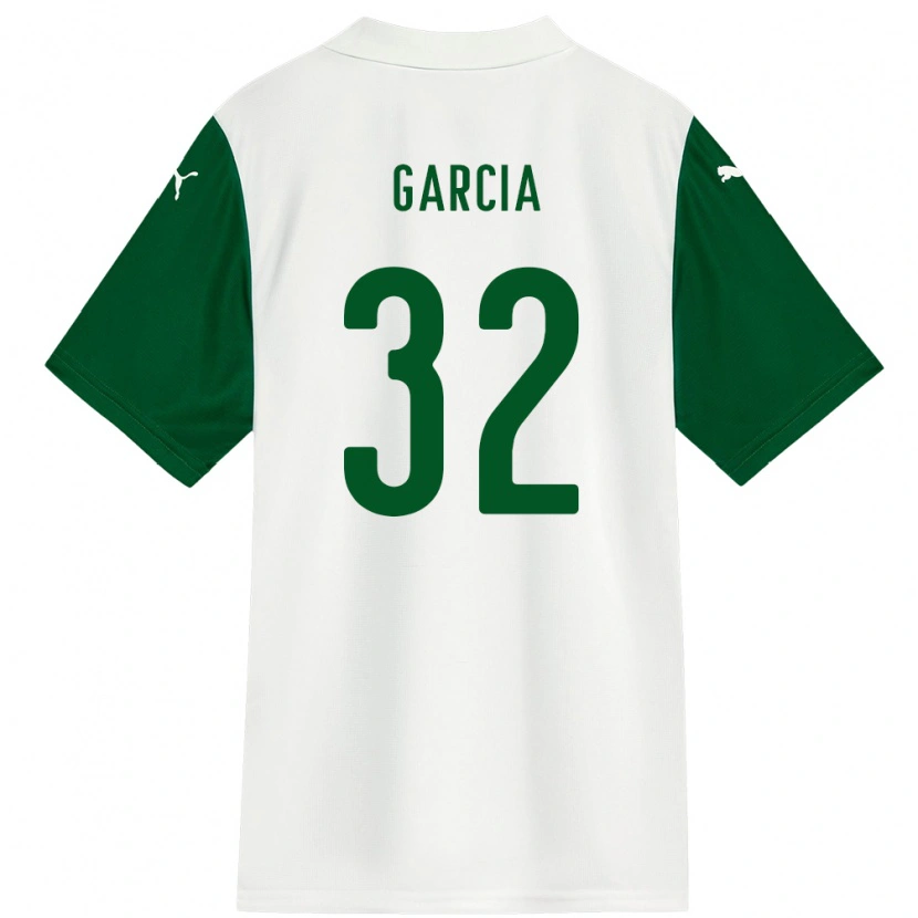Danxen Kinder Garcia #32 Weiß Grün Auswärtstrikot Trikot 2025/26 T-Shirt