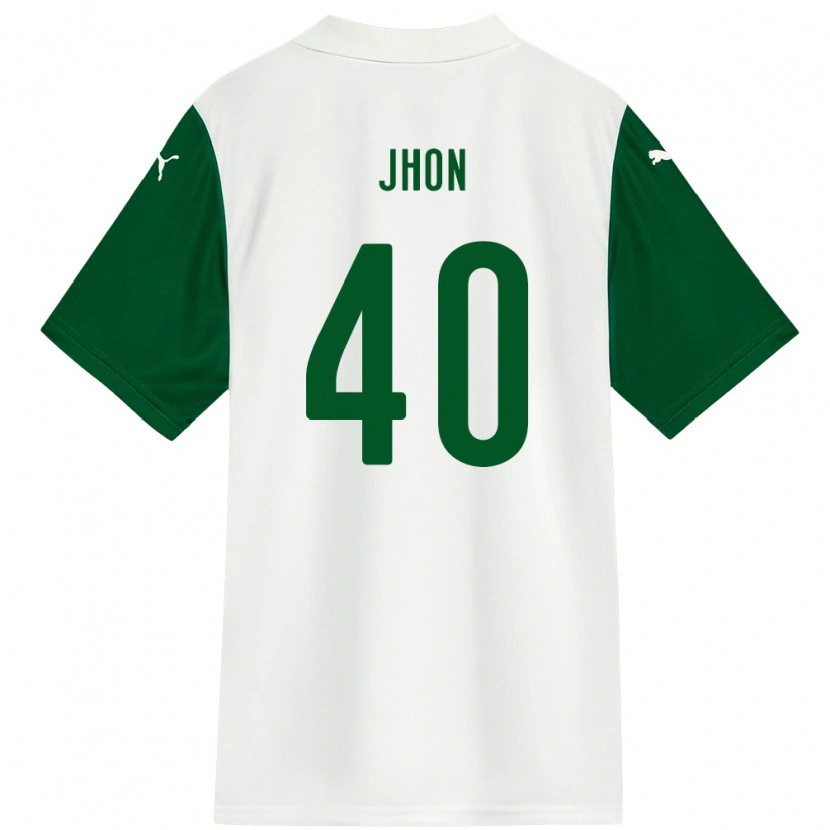 Danxen Kinder Jhon Jhon #40 Weiß Grün Auswärtstrikot Trikot 2025/26 T-Shirt