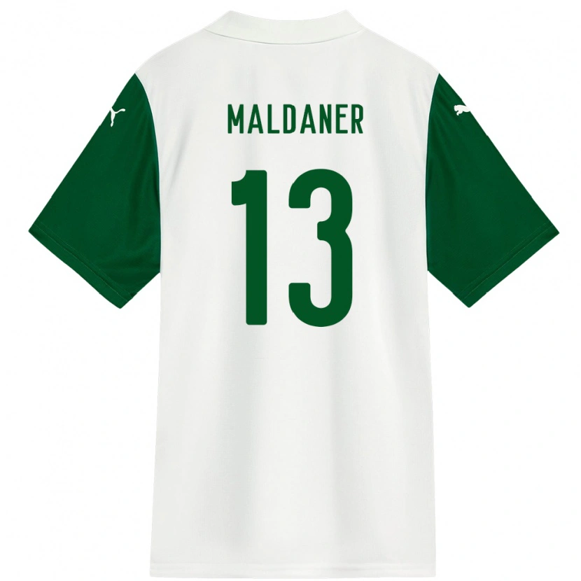 Danxen Kinder Pati Maldaner #13 Weiß Grün Auswärtstrikot Trikot 2025/26 T-Shirt