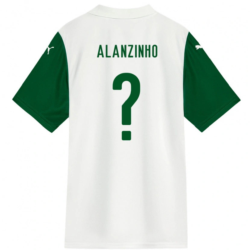Danxen Kinder Alanzinho #0 Weiß Grün Auswärtstrikot Trikot 2025/26 T-Shirt
