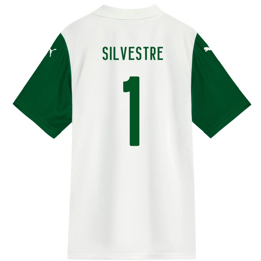Danxen Kinder Vinicius Silvestre #1 Weiß Grün Auswärtstrikot Trikot 2025/26 T-Shirt