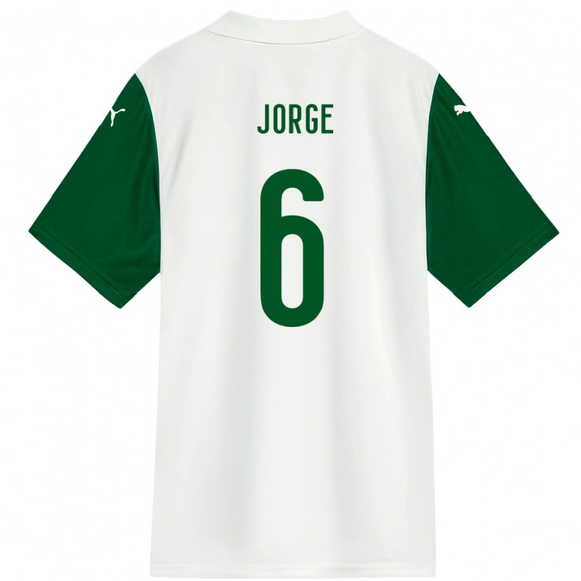 Danxen Kinder Jorge #6 Weiß Grün Auswärtstrikot Trikot 2025/26 T-Shirt