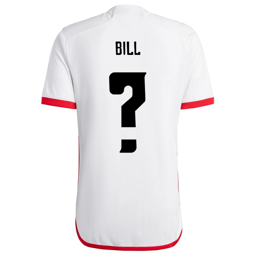 Danxen Kinder Bill #0 Weiß Rot Auswärtstrikot Trikot 2025/26 T-Shirt
