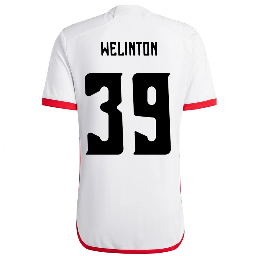 Danxen Kinder Zé Welinton #39 Weiß Rot Auswärtstrikot Trikot 2025/26 T-Shirt