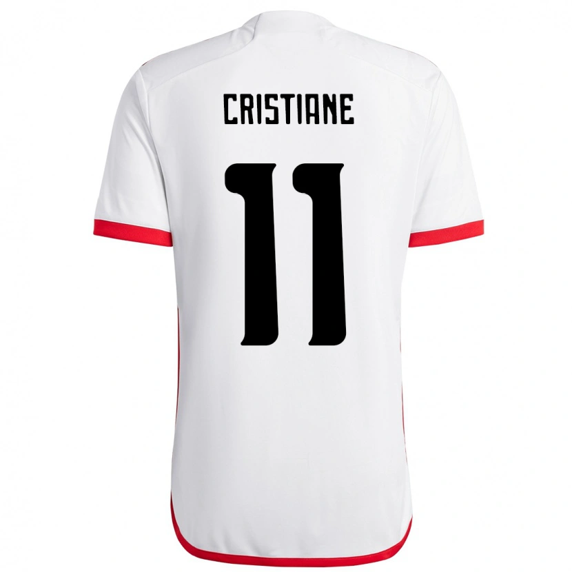 Danxen Kinder Cristiane #11 Weiß Rot Auswärtstrikot Trikot 2025/26 T-Shirt