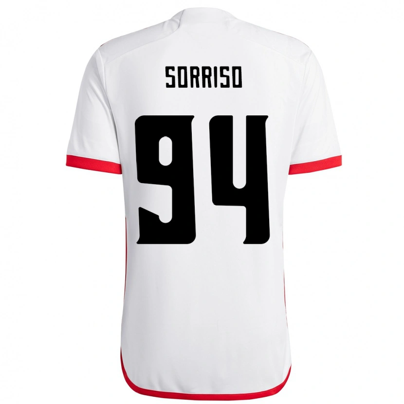 Danxen Kinder Sorriso #94 Weiß Rot Auswärtstrikot Trikot 2025/26 T-Shirt