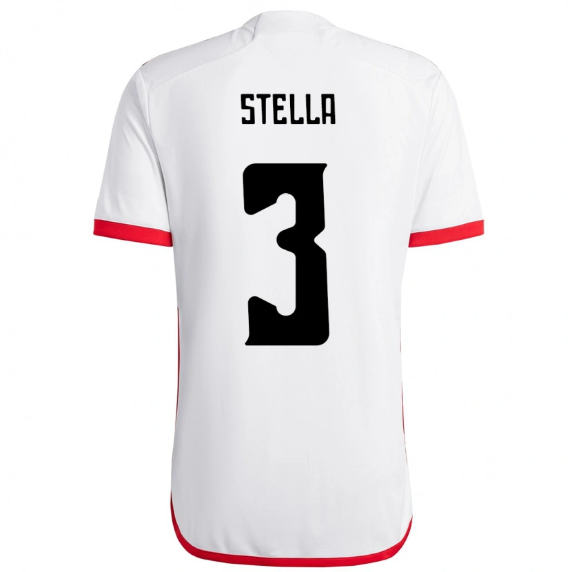 Danxen Kinder Stella #3 Weiß Rot Auswärtstrikot Trikot 2025/26 T-Shirt