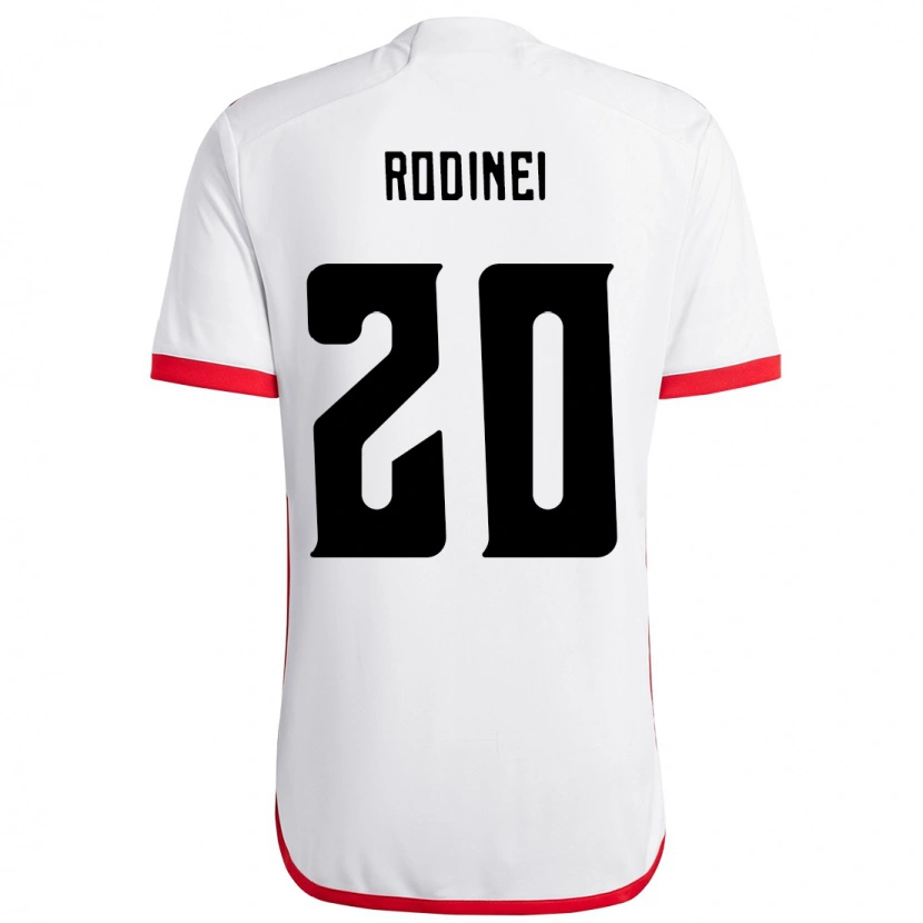 Danxen Kinder Rodinei #20 Weiß Rot Auswärtstrikot Trikot 2025/26 T-Shirt