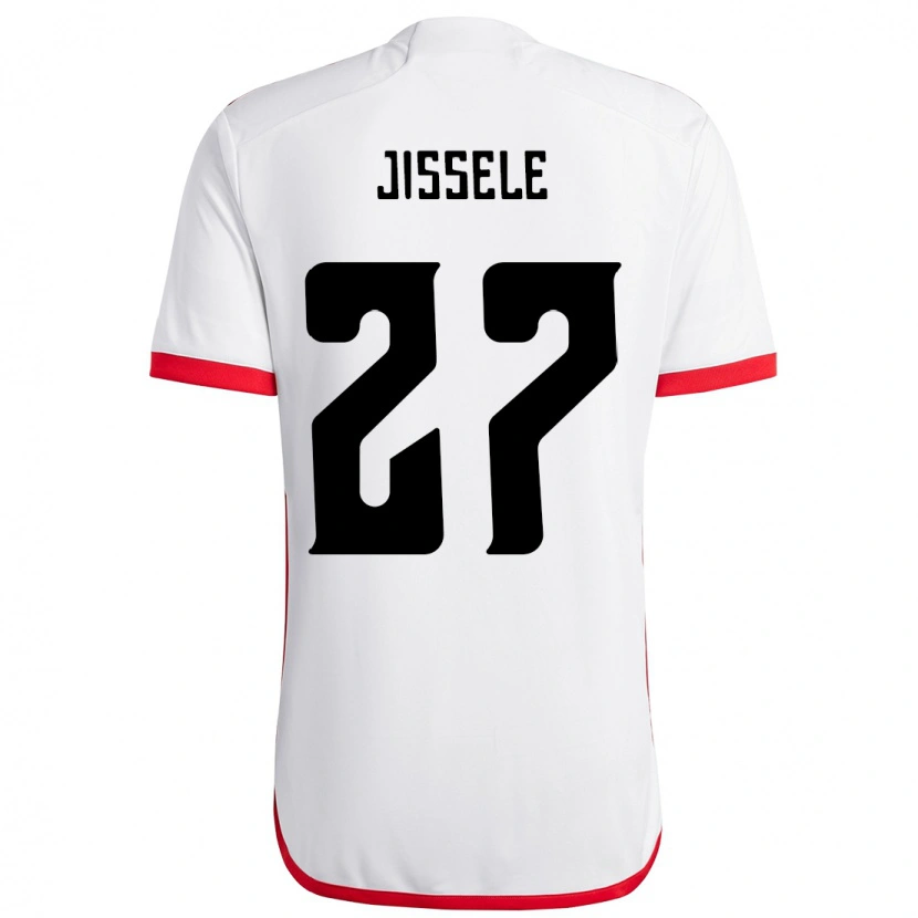 Danxen Kinder Jissele #27 Weiß Rot Auswärtstrikot Trikot 2025/26 T-Shirt