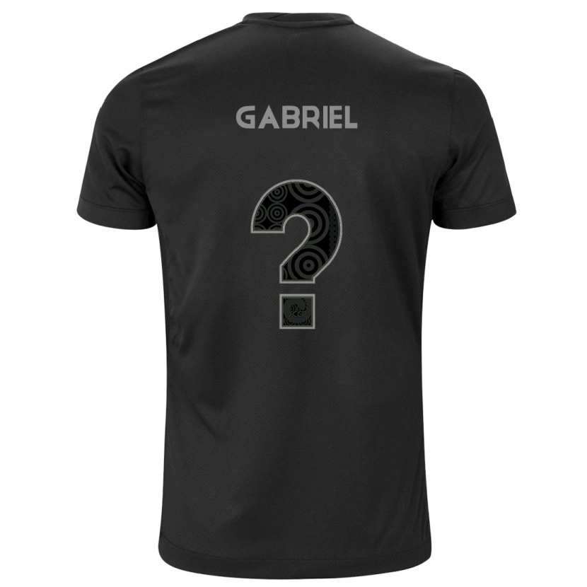 Danxen Kinder Gabriel #0 Schwarz Weiß Auswärtstrikot Trikot 2025/26 T-Shirt