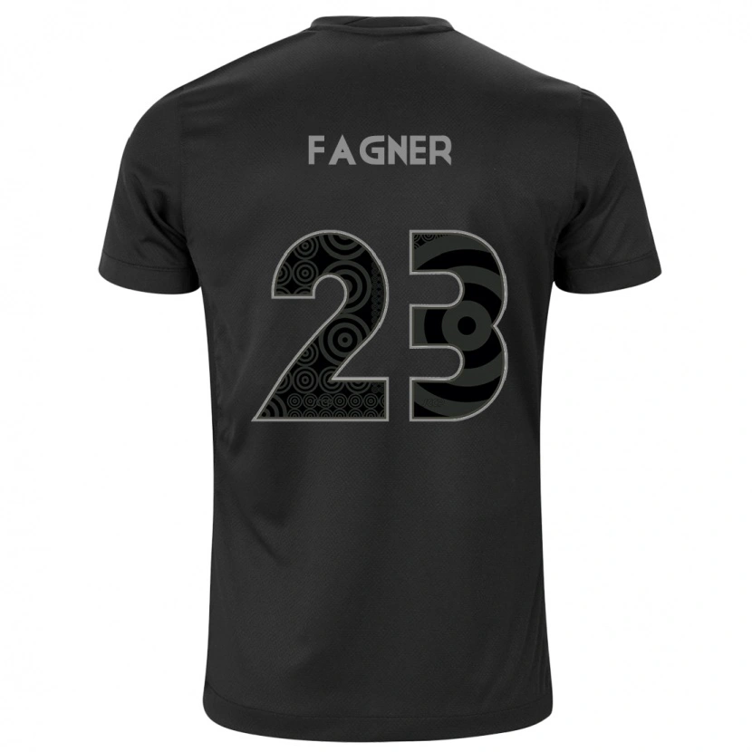 Danxen Kinder Fagner #23 Schwarz Weiß Auswärtstrikot Trikot 2025/26 T-Shirt