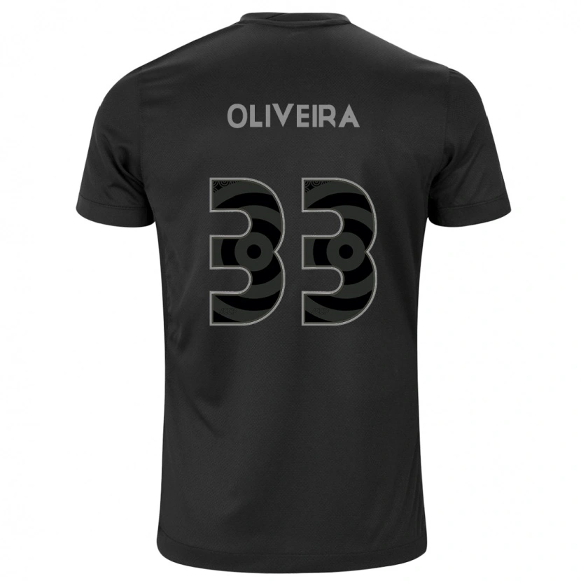 Danxen Kinder Ruan Oliveira #33 Schwarz Weiß Auswärtstrikot Trikot 2025/26 T-Shirt