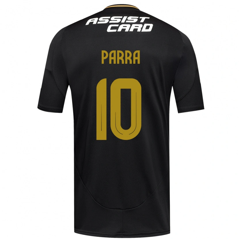 Danxen Kinder Pablo Parra #10 Schwarz Weiß Auswärtstrikot Trikot 2025/26 T-Shirt