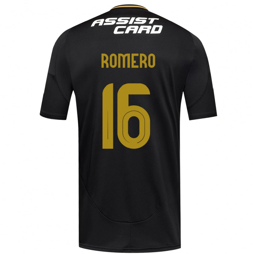 Danxen Kinder Evanz Romero #16 Schwarz Weiß Auswärtstrikot Trikot 2025/26 T-Shirt