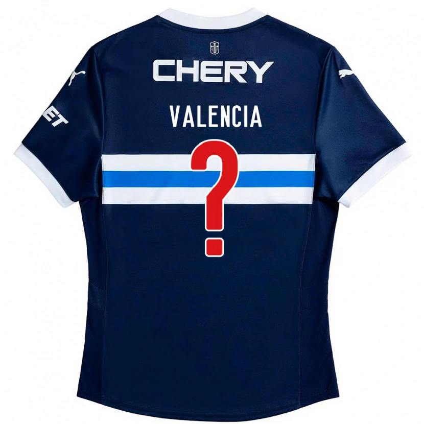 Danxen Kinder Diego Valencia #0 Königsblau Weiß Auswärtstrikot Trikot 2025/26 T-Shirt