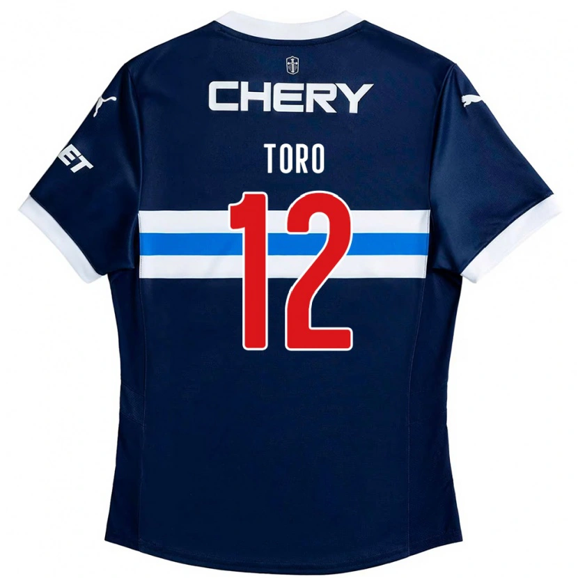 Danxen Kinder Ian Toro #12 Königsblau Weiß Auswärtstrikot Trikot 2025/26 T-Shirt