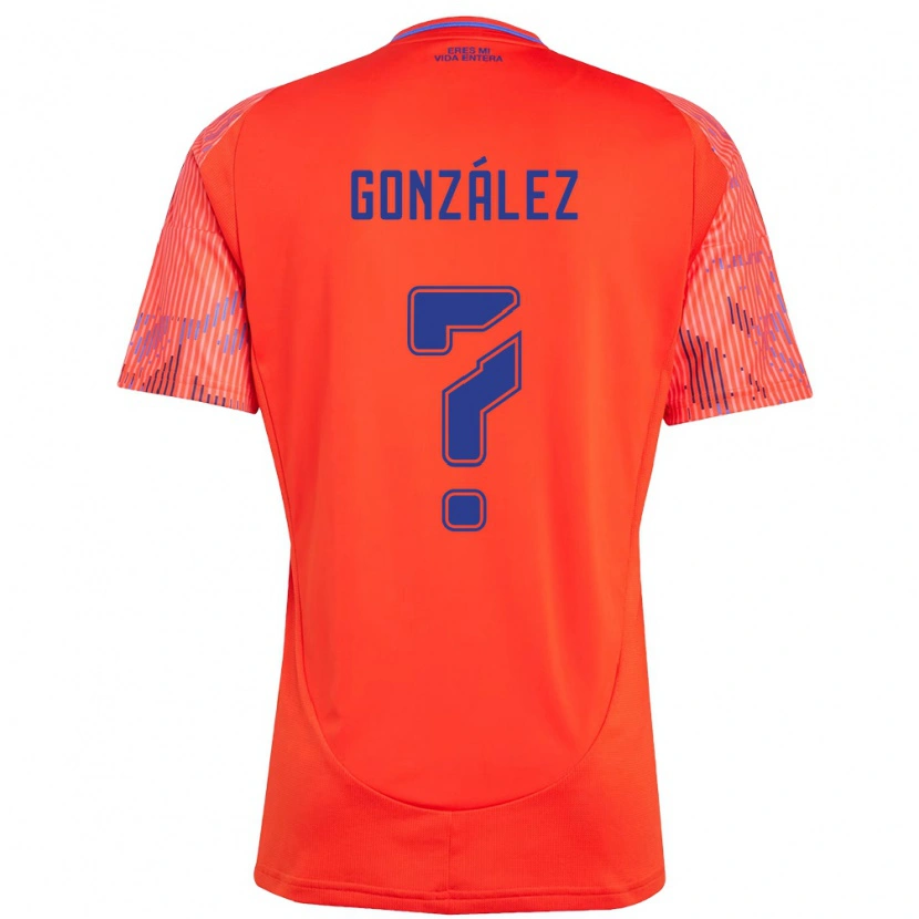 Danxen Kinder Andher González #0 Orange Rot Auswärtstrikot Trikot 2025/26 T-Shirt